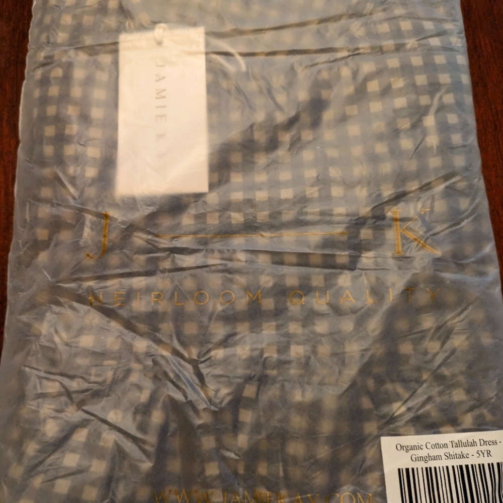 Brand New Jamie Kay Tallulah Shitake Gingham Dress